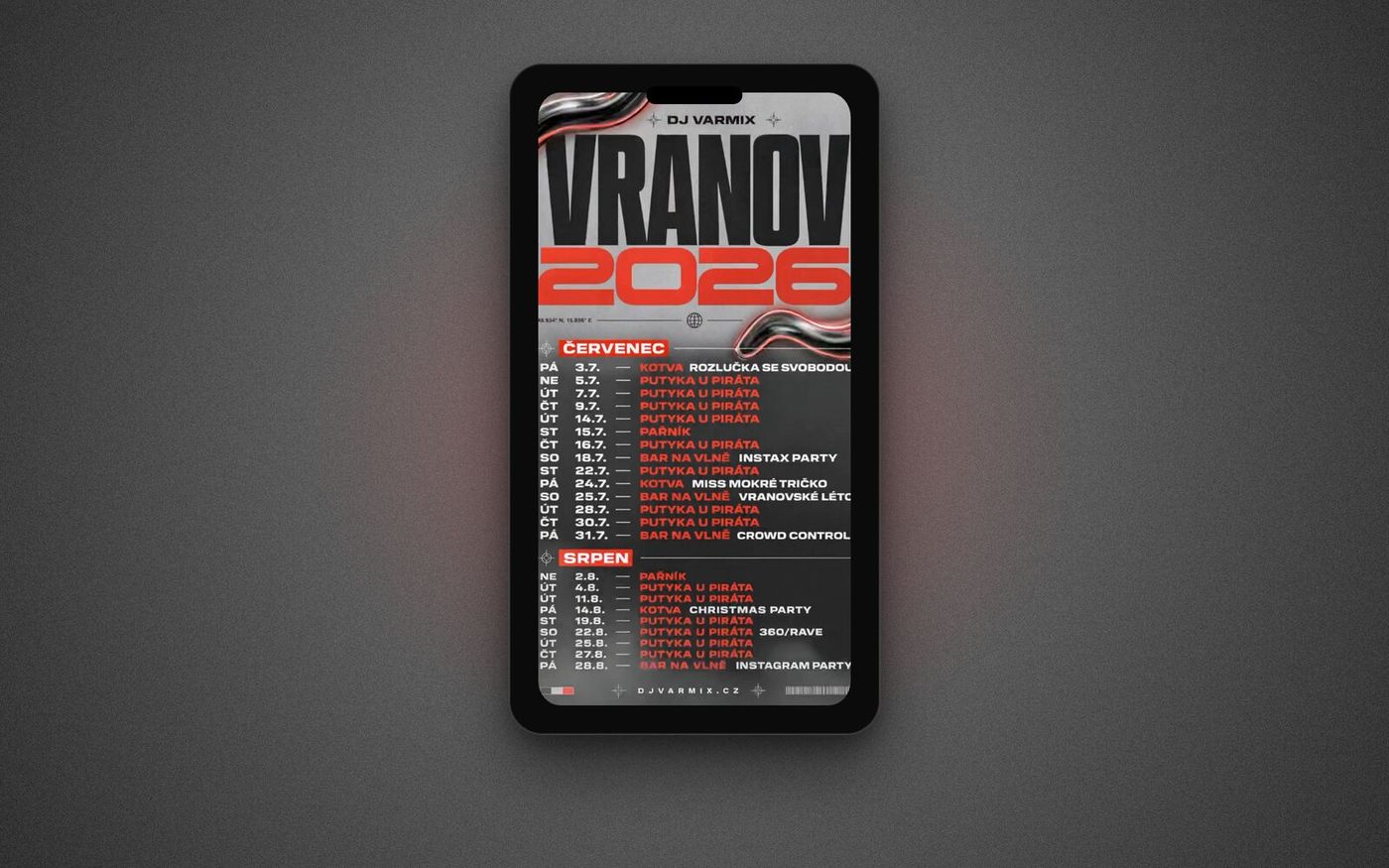 Letní program klubových akcí